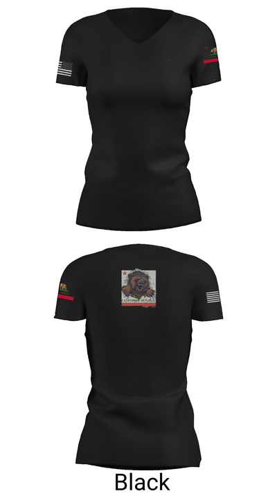 1106th TASMG 93764833 Women's Short Sleeve V-neck Shirt - 27