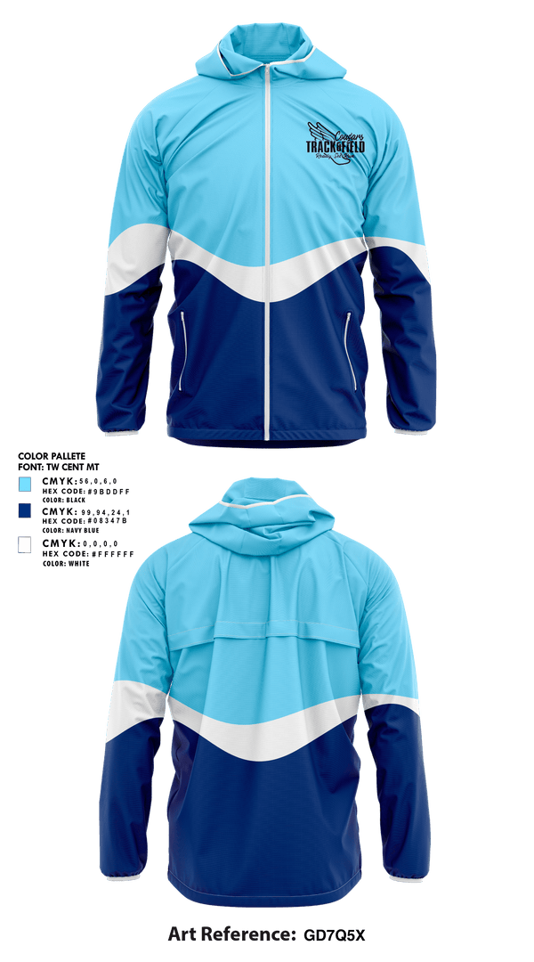 Windbreaker, Southwest Edgecombe Cougars, Track & Field, Teamtime, Team time, sublimation, custom sports apparel, team uniforms, spirit wear, spiritwear, sports uniforms, custom shirts, team store, custom team store, fundraiser sports, apparel fundraiser