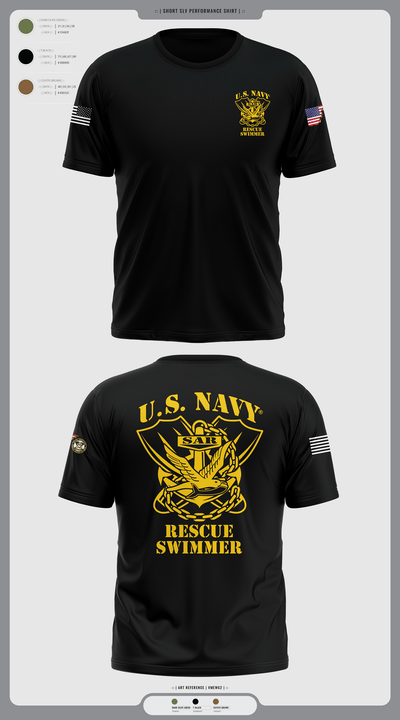 Aircrew Rescue Swimmer 89719017 Short Sleeve Performance Shirt - 2