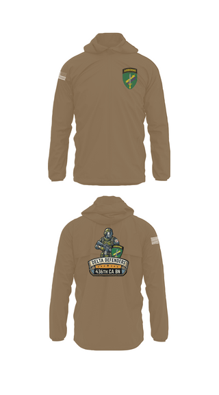 Windbreaker, D Co 436th CA BN, , Teamtime, Team time, sublimation, custom sports apparel, team uniforms, spirit wear, spiritwear, sports uniforms, custom shirts, team store, custom team store, fundraiser sports, apparel fundraiser