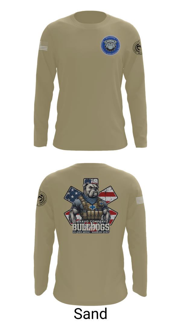 Long Sleeve Performance Shirt, Bravo Company Bulldogs, , Teamtime, Team time, sublimation, custom sports apparel, team uniforms, spirit wear, spiritwear, sports uniforms, custom shirts, team store, custom team store, fundraiser sports, apparel fundraiser