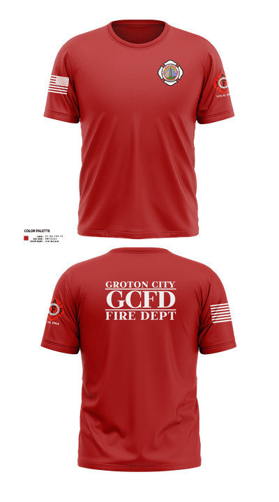 Groton City Fire Department 94427671 Short Sleeve Performance Shirt - 3