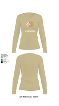 DJ CONTRACTORS 12982889 Women's Long Sleeve V-neck Shirt - 37