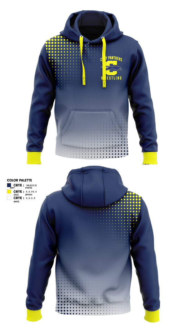 Hoodie, Clay Panthers, Wrestling, Teamtime, Team time, sublimation, custom sports apparel, team uniforms, spirit wear, spiritwear, sports uniforms, custom shirts, team store, custom team store, fundraiser sports, apparel fundraiser