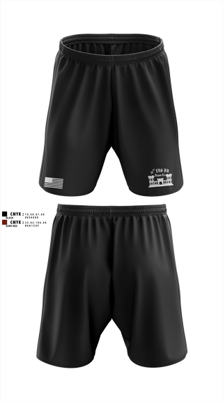 Athletic Shorts With Pockets, Bravo Company “Bulldogs” 31st Engineer Battalion, , Teamtime, Team time, sublimation, custom sports apparel, team uniforms, spirit wear, spiritwear, sports uniforms, custom shirts, team store, custom team store, fundraiser sports, apparel fundraiser