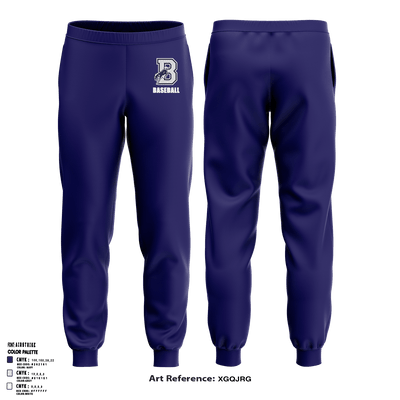 Burrillville High School Broncos Baseball 5359467 Joggers - 1