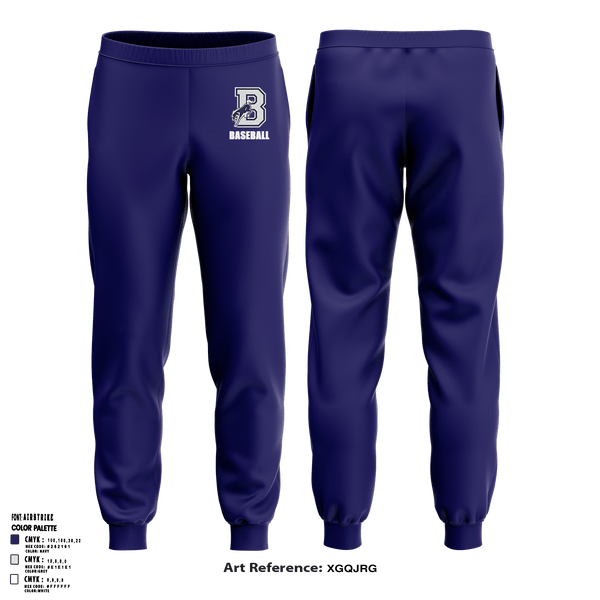 Joggers, Burrillville High School Broncos Baseball, Baseball, Teamtime, Team time, sublimation, custom sports apparel, team uniforms, spirit wear, spiritwear, sports uniforms, custom shirts, team store, custom team store, fundraiser sports, apparel fundraiser