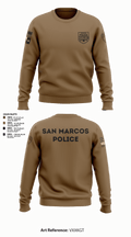 San Marcos Police Drone Unit 43960495 Crew Neck Sweatshirt - 14