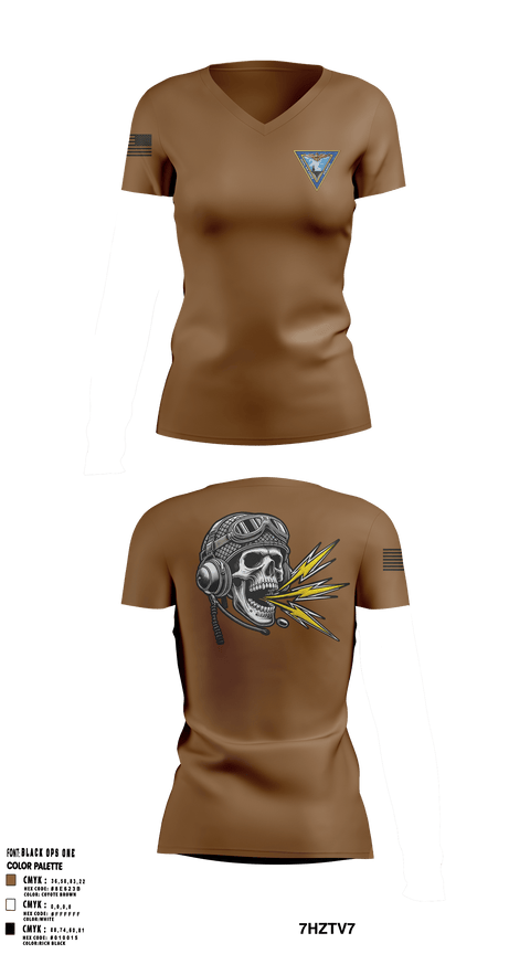 Womens Short Sleeve Vneck Shirt, COMNAVAIRLANT N6, , Teamtime, Team time, sublimation, custom sports apparel, team uniforms, spirit wear, spiritwear, sports uniforms, custom shirts, team store, custom team store, fundraiser sports, apparel fundraiser