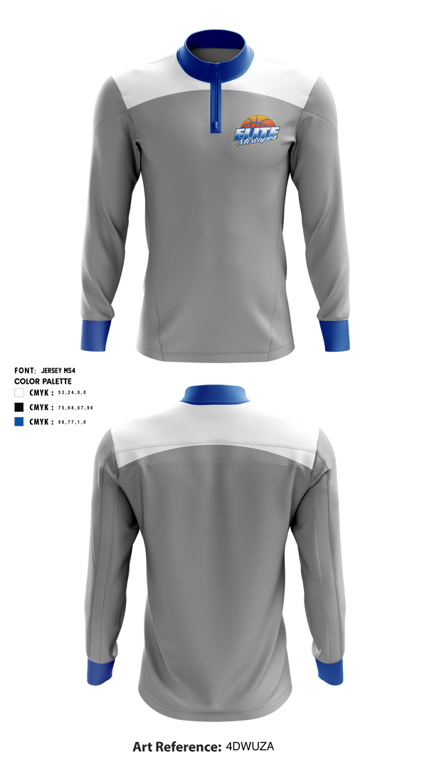 Quarter Zip Jacket, Elite Mixtapes, Men's Basketball, Teamtime, Team time, sublimation, custom sports apparel, team uniforms, spirit wear, spiritwear, sports uniforms, custom shirts, team store, custom team store, fundraiser sports, apparel fundraiser