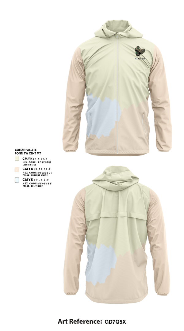 Windbreaker, Wanderer, Cross Country, Teamtime, Team time, sublimation, custom sports apparel, team uniforms, spirit wear, spiritwear, sports uniforms, custom shirts, team store, custom team store, fundraiser sports, apparel fundraiser
