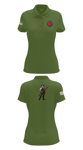 Womens Short Sleeve Performance Polo, , National Guard, Teamtime, Team time, sublimation, custom sports apparel, team uniforms, spirit wear, spiritwear, sports uniforms, custom shirts, team store, custom team store, fundraiser sports, apparel fundraiser