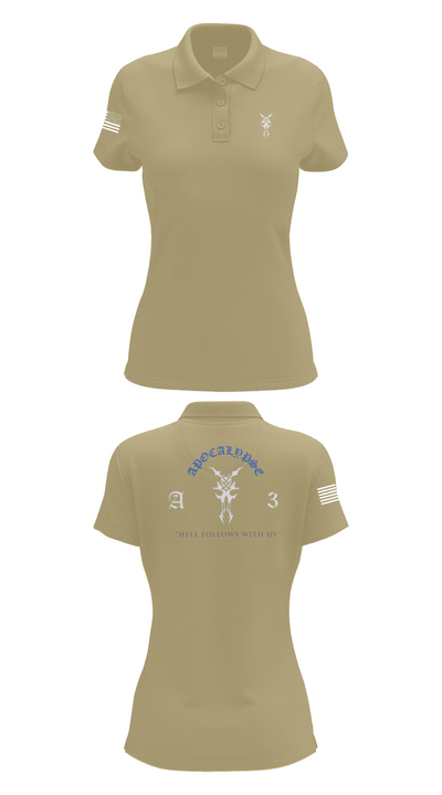 Apocalypse Platoon 49394201 Women's Short Sleeve Performance Polo  - 95