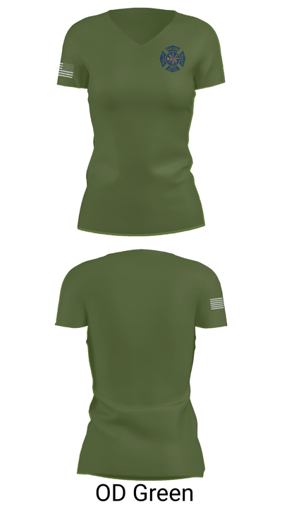 Dalton Fire Department 29083035 Women's Short Sleeve V-neck Shirt - 48