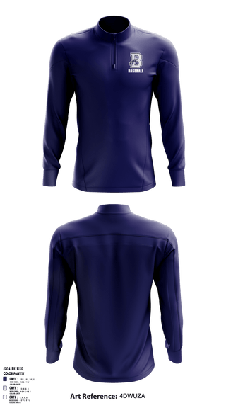 Quarter Zip Jacket, Burrillville High School Broncos Baseball, Baseball, Teamtime, Team time, sublimation, custom sports apparel, team uniforms, spirit wear, spiritwear, sports uniforms, custom shirts, team store, custom team store, fundraiser sports, apparel fundraiser
