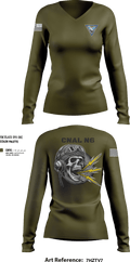 COMNAVAIRLANT 21850129 Women's Long Sleeve V-neck Shirt - 37
