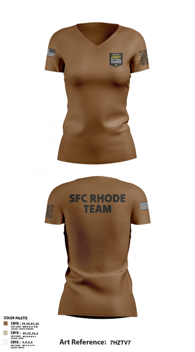B3 RSP 24367888 Women's Short Sleeve V-neck Shirt - 1