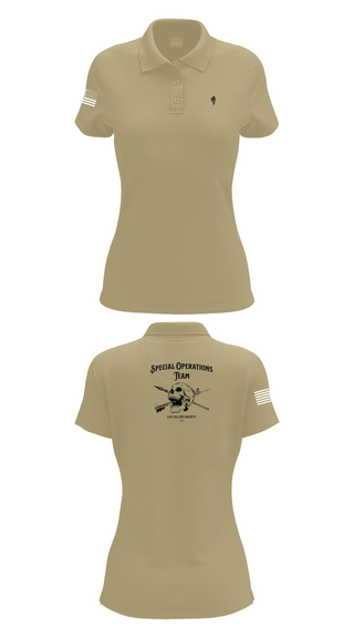 Womens Short Sleeve Performance Polo, Special Operations Team, , Teamtime, Team time, sublimation, custom sports apparel, team uniforms, spirit wear, spiritwear, sports uniforms, custom shirts, team store, custom team store, fundraiser sports, apparel fundraiser