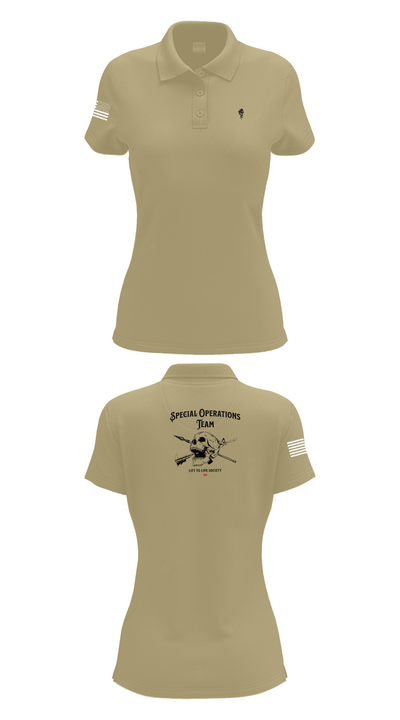Special Operations Team 76879429 Women's Short Sleeve Performance Polo  - 90