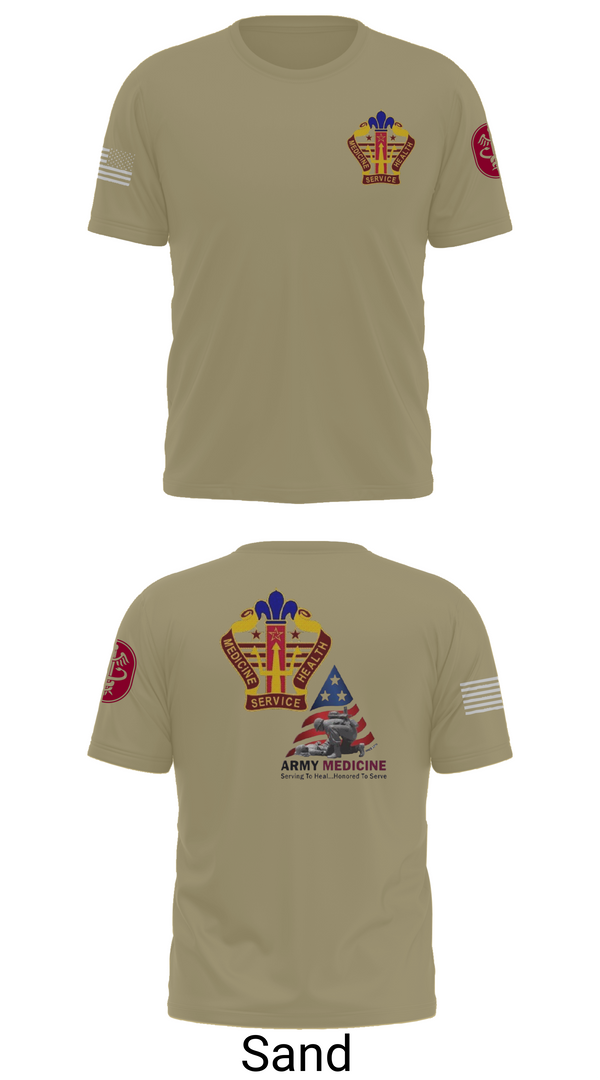 Old School Cotton Feel Shirt, USA MEDDAC KAHC, Army, Teamtime, Team time, sublimation, custom sports apparel, team uniforms, spirit wear, spiritwear, sports uniforms, custom shirts, team store, custom team store, fundraiser sports, apparel fundraiser