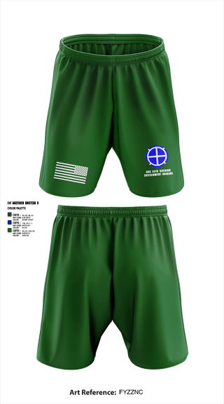 Athletic Shorts With Pockets, HHC 35th Division Sustainment Brigade, National Guard, Teamtime, Team time, sublimation, custom sports apparel, team uniforms, spirit wear, spiritwear, sports uniforms, custom shirts, team store, custom team store, fundraiser sports, apparel fundraiser