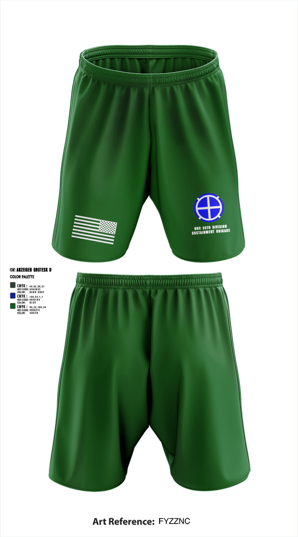 Athletic Shorts With Pockets, HHC 35th Division Sustainment Brigade, National Guard, Teamtime, Team time, sublimation, custom sports apparel, team uniforms, spirit wear, spiritwear, sports uniforms, custom shirts, team store, custom team store, fundraiser sports, apparel fundraiser