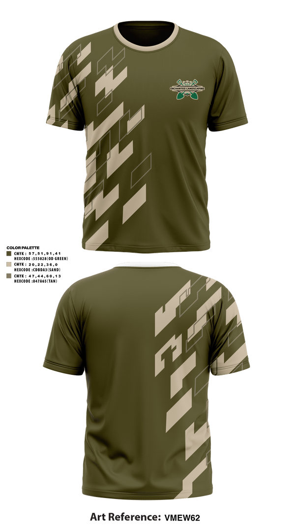 Short Sleeve Performance Shirt, Enchanted Landscaping, , Teamtime, Team time, sublimation, custom sports apparel, team uniforms, spirit wear, spiritwear, sports uniforms, custom shirts, team store, custom team store, fundraiser sports, apparel fundraiser