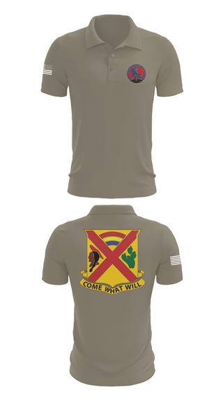 Short Sleeve Performance Polo, Charley troop 2-108 CAV, , Teamtime, Team time, sublimation, custom sports apparel, team uniforms, spirit wear, spiritwear, sports uniforms, custom shirts, team store, custom team store, fundraiser sports, apparel fundraiser