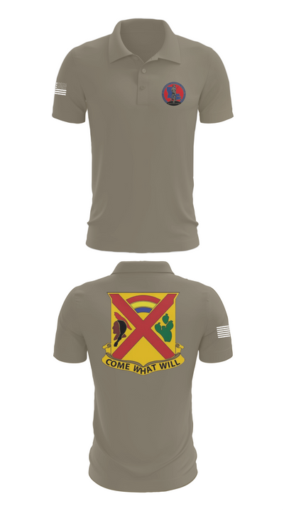 Charley troop 2-108 CAV 33316254 Short Sleeve Performance Polo - 64