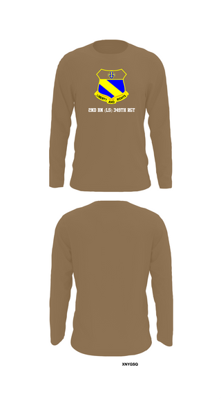 Long Sleeve Performance Shirt, 2nd BN (LS) 349th RGT, , Teamtime, Team time, sublimation, custom sports apparel, team uniforms, spirit wear, spiritwear, sports uniforms, custom shirts, team store, custom team store, fundraiser sports, apparel fundraiser