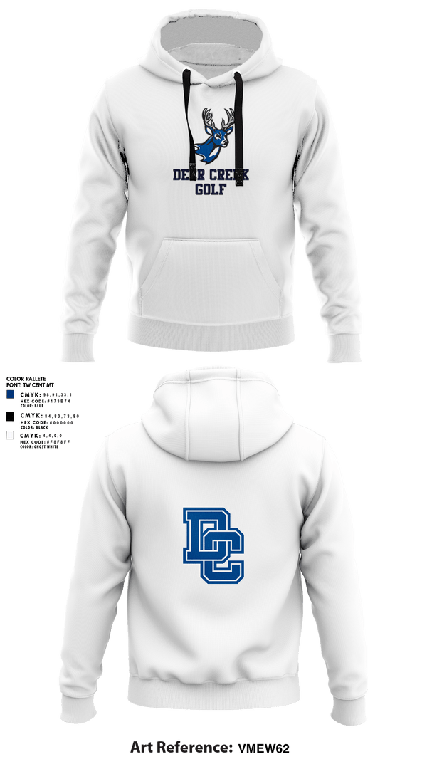 Hoodie, Deer Creek Antlers, Golf, Teamtime, Team time, sublimation, custom sports apparel, team uniforms, spirit wear, spiritwear, sports uniforms, custom shirts, team store, custom team store, fundraiser sports, apparel fundraiser