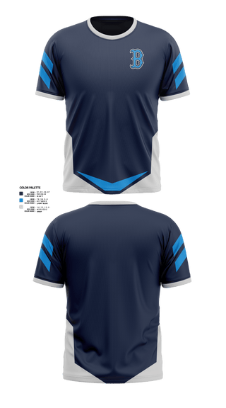 Short Sleeve Performance Shirt, Beacon Bluedemons, Baseball, Teamtime, Team time, sublimation, custom sports apparel, team uniforms, spirit wear, spiritwear, sports uniforms, custom shirts, team store, custom team store, fundraiser sports, apparel fundraiser