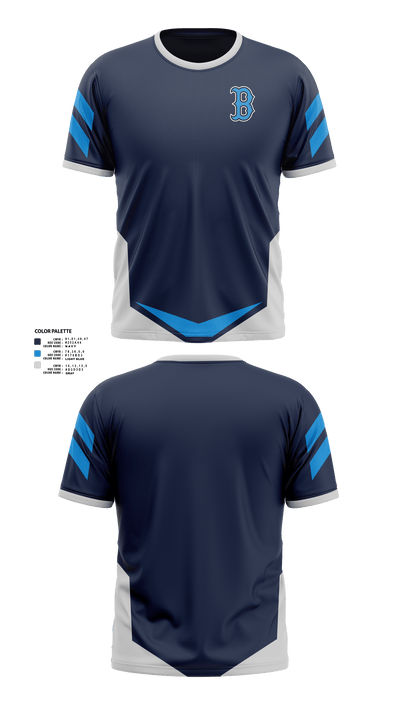 Beacon Bluedemons 22251725 Short Sleeve Performance Shirt - 1