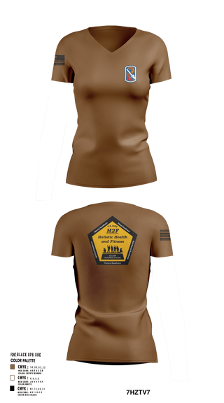 Womens Short Sleeve Vneck Shirt, 198th Infantry Training Brigade, , Teamtime, Team time, sublimation, custom sports apparel, team uniforms, spirit wear, spiritwear, sports uniforms, custom shirts, team store, custom team store, fundraiser sports, apparel fundraiser