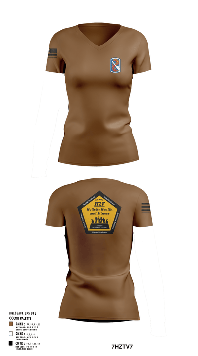 198th Infantry Training Brigade Women's Short Sleeve V-neck Shirt - 5 (1)