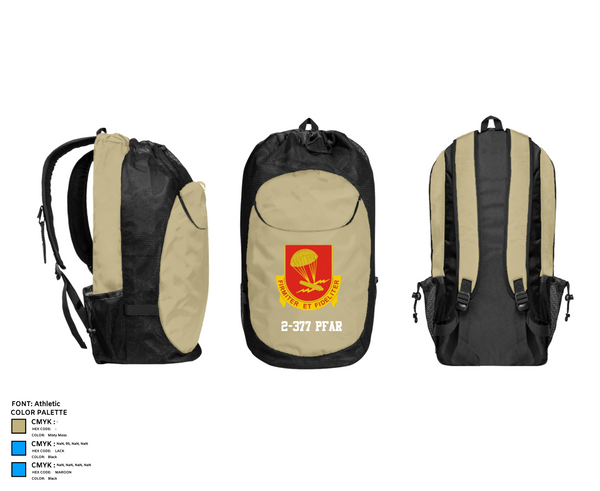 Gear Bag, 2-377 PFAR, Army, Teamtime, Team time, sublimation, custom sports apparel, team uniforms, spirit wear, spiritwear, sports uniforms, custom shirts, team store, custom team store, fundraiser sports, apparel fundraiser