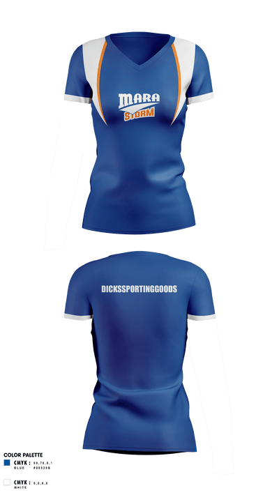 Mara Track & Field Women's Short Sleeve V-neck Shirt - 3