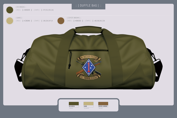 Duffle Bag, 1LAR, Marines, Teamtime, Team time, sublimation, custom sports apparel, team uniforms, spirit wear, spiritwear, sports uniforms, custom shirts, team store, custom team store, fundraiser sports, apparel fundraiser