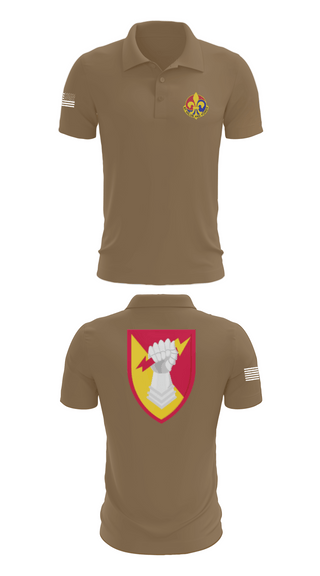 Short Sleeve Performance Polo, 38th ADA BDE, Army, Teamtime, Team time, sublimation, custom sports apparel, team uniforms, spirit wear, spiritwear, sports uniforms, custom shirts, team store, custom team store, fundraiser sports, apparel fundraiser