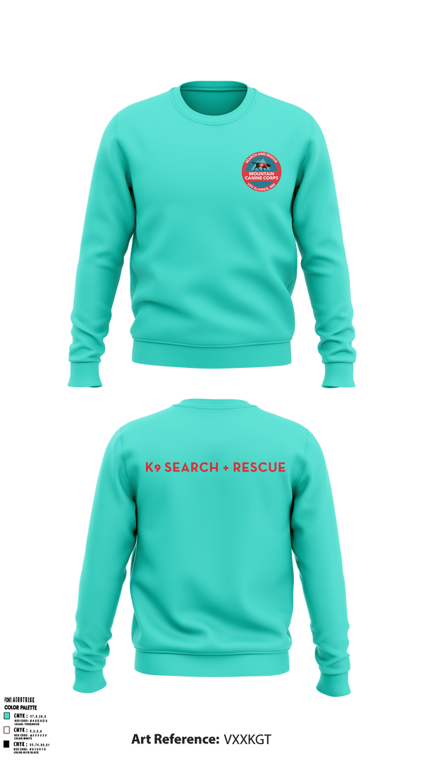 Crew Neck Sweatshirt, Mountain Canine Corps, , Teamtime, Team time, sublimation, custom sports apparel, team uniforms, spirit wear, spiritwear, sports uniforms, custom shirts, team store, custom team store, fundraiser sports, apparel fundraiser