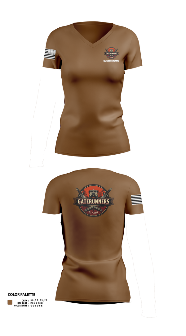Womens Short Sleeve Vneck Shirt, C Co 541st, Army, Teamtime, Team time, sublimation, custom sports apparel, team uniforms, spirit wear, spiritwear, sports uniforms, custom shirts, team store, custom team store, fundraiser sports, apparel fundraiser