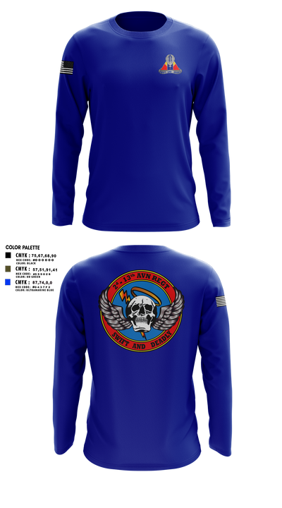 A Co, 2-13th Aviation Regiment 86069312 Long Sleeve Performance Shirt 18