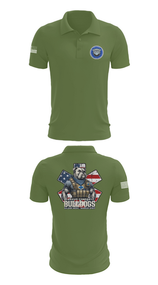 Short Sleeve Performance Polo, Bravo Company Bulldogs, , Teamtime, Team time, sublimation, custom sports apparel, team uniforms, spirit wear, spiritwear, sports uniforms, custom shirts, team store, custom team store, fundraiser sports, apparel fundraiser