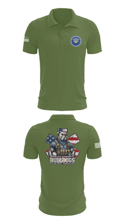 Bravo Company Bulldogs 26926733 Short Sleeve Performance Polo - 47