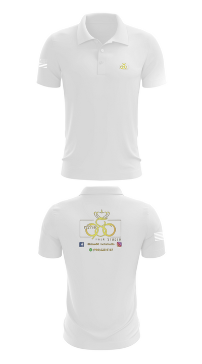 Nine80 78489102 Short Sleeve Performance Polo - 9