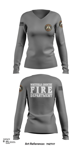 Womens Long Sleeve Vneck Shirt, Station 12 TRT, , Teamtime, Team time, sublimation, custom sports apparel, team uniforms, spirit wear, spiritwear, sports uniforms, custom shirts, team store, custom team store, fundraiser sports, apparel fundraiser