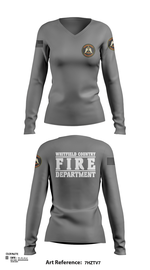 Womens Long Sleeve Vneck Shirt, Station 12 TRT, , Teamtime, Team time, sublimation, custom sports apparel, team uniforms, spirit wear, spiritwear, sports uniforms, custom shirts, team store, custom team store, fundraiser sports, apparel fundraiser