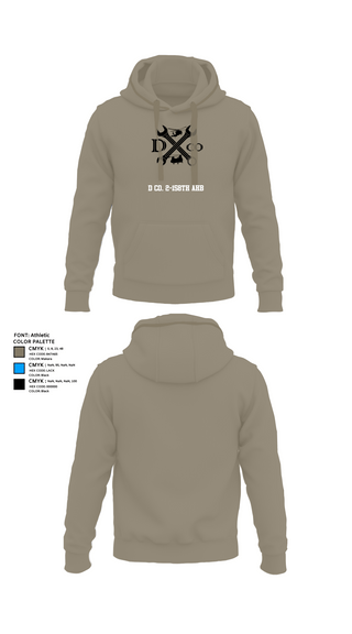 Hoodie, D Co. 2-158th AHB, , Teamtime, Team time, sublimation, custom sports apparel, team uniforms, spirit wear, spiritwear, sports uniforms, custom shirts, team store, custom team store, fundraiser sports, apparel fundraiser