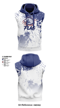 Milford Eagles Pop Warner Football and Cheer 85500081 Sleeveless Hoodie - 1 (2)