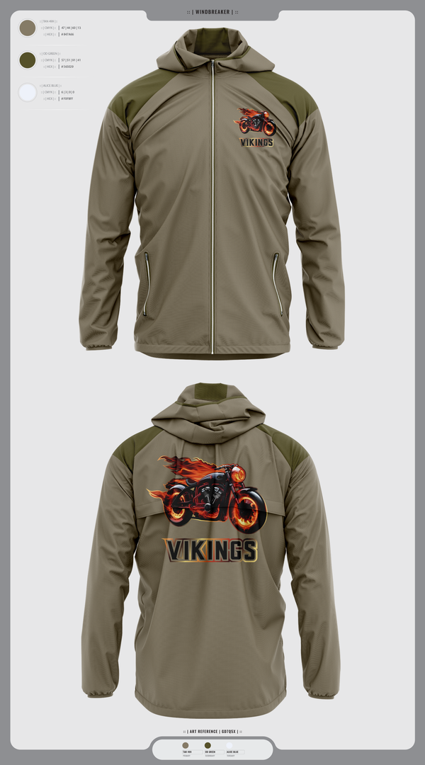 Windbreaker, Vikings, , Teamtime, Team time, sublimation, custom sports apparel, team uniforms, spirit wear, spiritwear, sports uniforms, custom shirts, team store, custom team store, fundraiser sports, apparel fundraiser